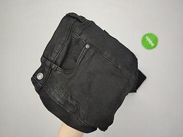czarne cargo pull and bear: Jeansy damskie, rozmiar S — 4