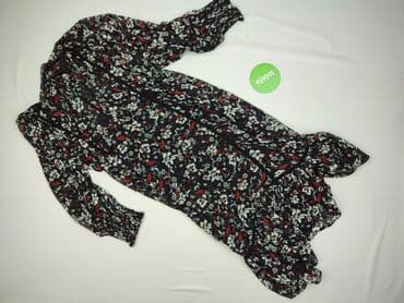 zara sukienka w kwiaty z bufiastymi rękawami: Zara, Women`s dress, size M — 2