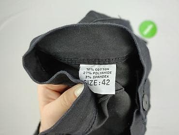 chicaca spodnie: Spodnie materiałowe damskie, rozmiar XL — 4