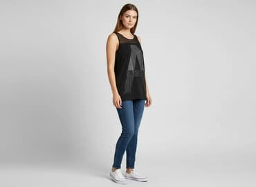 t shirt damski z cyrkoniami: T-shirt damski, rozmiar S — 7