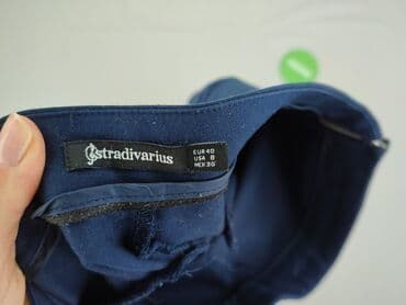 Women: Stradivarius, Material trousers for women, size L (EU 40) — 4