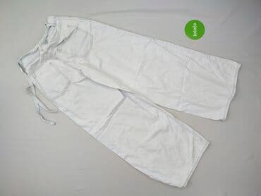 biale szerokie jeansy: Sinsay, Spodnie 3/4 damskie, rozmiar XS — 3