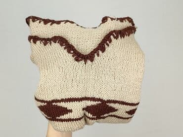 sweter piórkowy na drutach: Sweter damski, rozmiar One size — 4