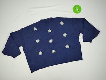 niebieski sweter damski: Sweter damski, rozmiar One size — 2