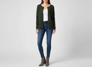 kurtki zimowe damskie c a: Kardigan damski, rozmiar M — 5