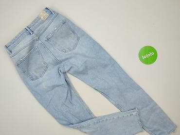 botki na platformie h: Bershka, Jeansy damskie, rozmiar S — 3