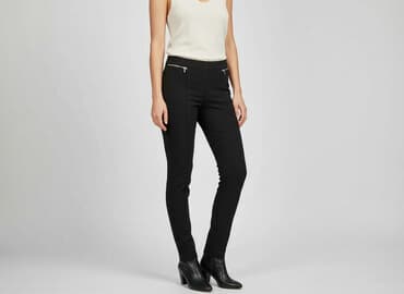 kapcie na szeroką stopę dziecka: F&F, Spodnie materiałowe damskie, rozmiar S — 6