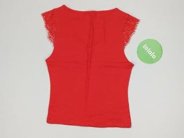 czerwona bluzka z dekoltem v: House, Bluzka damska, rozmiar S — 4