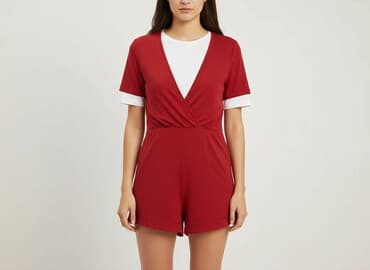 sukienka w krate czerwona: Cotton On, Kombinezon damski, L — 7