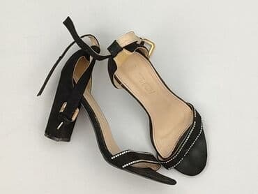 srebrne sandałki: Sandały damskie, 36 — 1