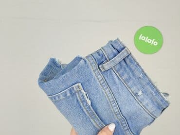 krótkie spodenki z wysokim stanem jeansowe: Divided, Szorty damskie, rozmiar S — 7