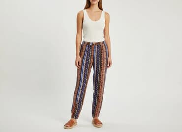 szerokie spodnie pepco: Peacocks, Spodnie materiałowe damskie, rozmiar M — 8