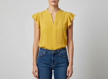 koszula cytryny hm: H&M, Bluzka damska, rozmiar XS — 6