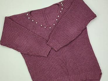 szary plaszcz pull: Sweter damski, rozmiar 4XL — 1