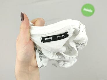 bluzy oversize sinsay: Sinsay, T-shirt damski, rozmiar M — 4