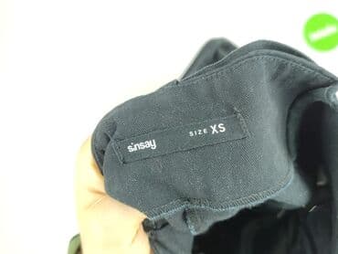 Women: Sinsay, Material trousers for women, size XS (EU 34) — 4