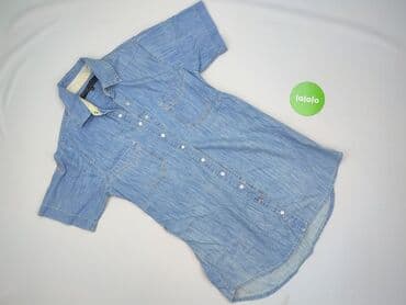 bershka niebieska bluza: Bershka, Koszula damska, rozmiar L — 2