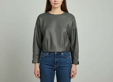 bluzki nietoperz plus size: White, Top damski, rozmiar L — 7