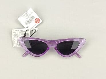 złote dodatki do zielonej sukienki: Glasses, Sunglasses, Cat eyes design, condition - Perfect — 1