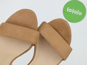 czarne sandały na obcasie allegro: Sandały damskie, 36 — 5