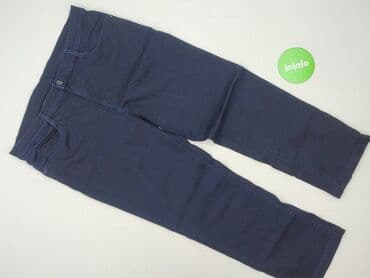 brazowe jeansy: Spodnie materiałowe damskie, rozmiar M — 2