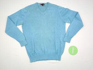 chabrowy sweter: Sweter dla mężczyzn, rozmiar S — 2