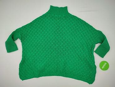 sweter oversize z golfem: Sweter damski, rozmiar One size — 3