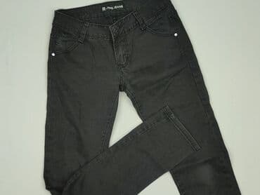 czarne jeansy damskie stylizacje: Jeansy damskie, rozmiar XS — 1