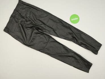 woskowane legginsy z wysokim stanem zara: Zara, Legginsy Ze skóry ekologicznej damskie, L — 3