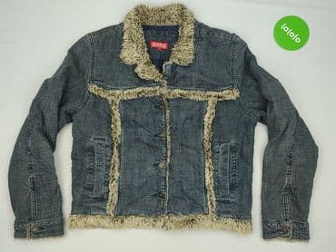 marynarka z futerkiem: Kurtka jeansowa damska, L — 3