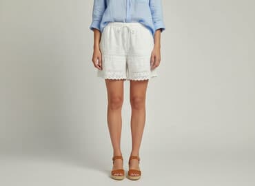 legginsy bawełniane krótkie damskie: Szorty damskie, rozmiar M — 1