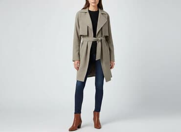 only kurtki damskie: ONLY, Trencz damski, rozmiar S — 7