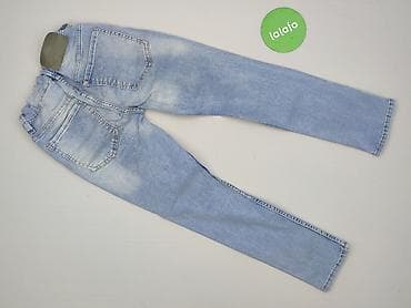 stradivarius crop top: Spodnie jeansowe, H&M, 9 lat, 128/134, stan - Bardzo dobry — 3