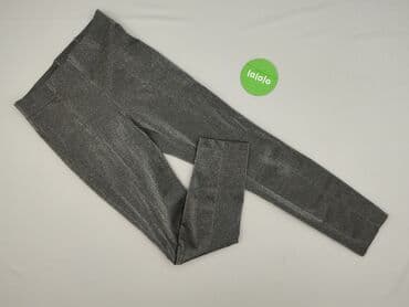 rajstopy czarne ze srebrną nitką: Janina, Legginsy Eleganckie damskie, rozmiar M — 3