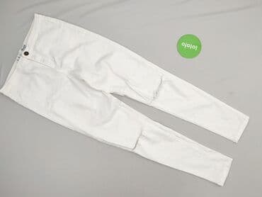 biale szerokie jeansy: Denim Co, Jeansy damskie, rozmiar M — 2