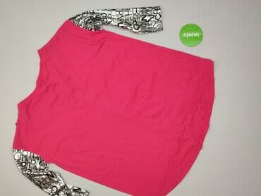 bluzka fuksja plus size: Bluzka damska, rozmiar 4XL — 3