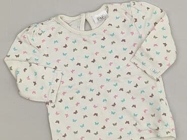 koszulka z motylkiem: Blouse, F&F, 1-3 months, condition - Very good — 1
