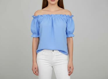 bluzka z odkrytym ramieniem allegro: Bluzka damska, rozmiar One size — 6