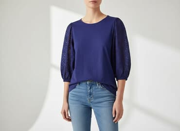 granatowe bluzki: Essentiel, Bluzka damska, rozmiar M — 9