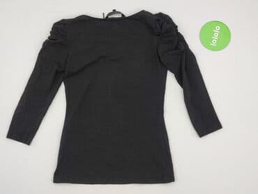 bluzki czarne z bufiastymi rękawami: Butik, Bluzka damska, rozmiar S — 3