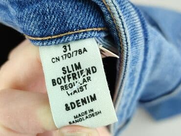 dżinsy girlfriend hm: H&M, Jeansy damskie, rozmiar M — 4