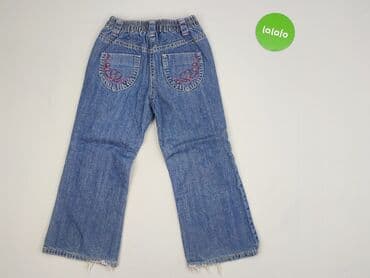 szerokie jasne spodnie: Spodnie jeansowe, George, 4-5 lat, 104/110, stan - Bardzo dobry — 3