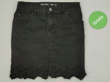jeansowe czarne spódnice: Beloved, Spódnica damska, rozmiar S — 2