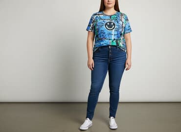 koszulki bez rękawów damskie desigual: Women`s T-shirt, size 2XL — 1