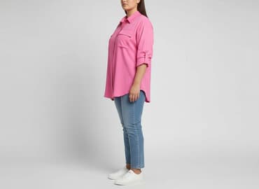 koszula satynowa rozowa: Koszula damska, rozmiar 3XL — 6