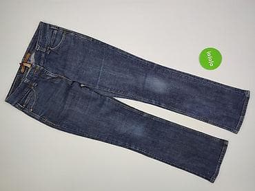 czarne jeansy pull: River Island, Jeansy damskie, rozmiar L — 2