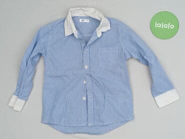 kapcie inblu ccc: Shirt 1.5-2 years, condition - Very good, pattern - Cell, color - Light blue — 2