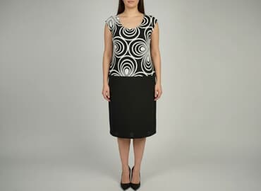 eleganckie bluzki czarne: Rinascimento, Sukienka damska, rozmiar 3XL — 6