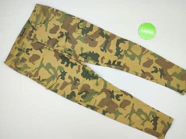 spodnie joggery moro damskie: Cropp, Material trousers for women, size L (EU 40) — 2