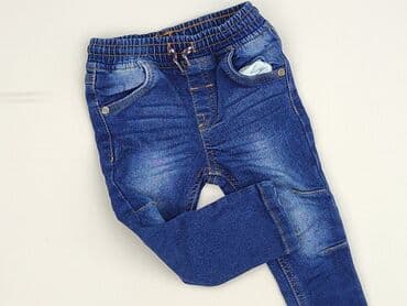 kombinezon wiosenny 74: Denim pants, So cute, 9-12 months, condition - Perfect — 1